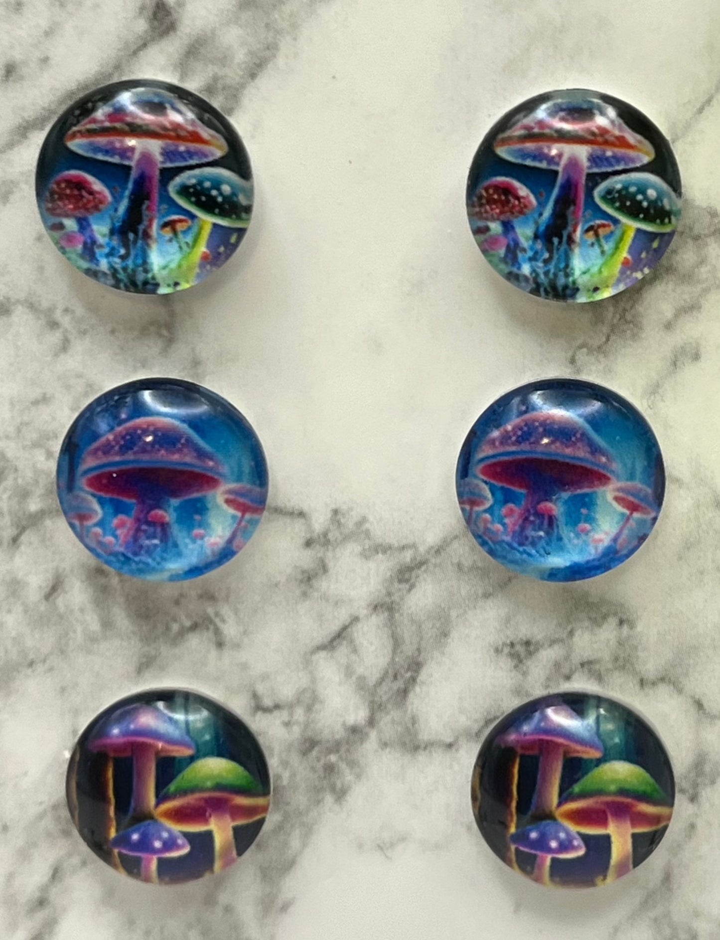 3 Pair Fantasy Mushroom Set
