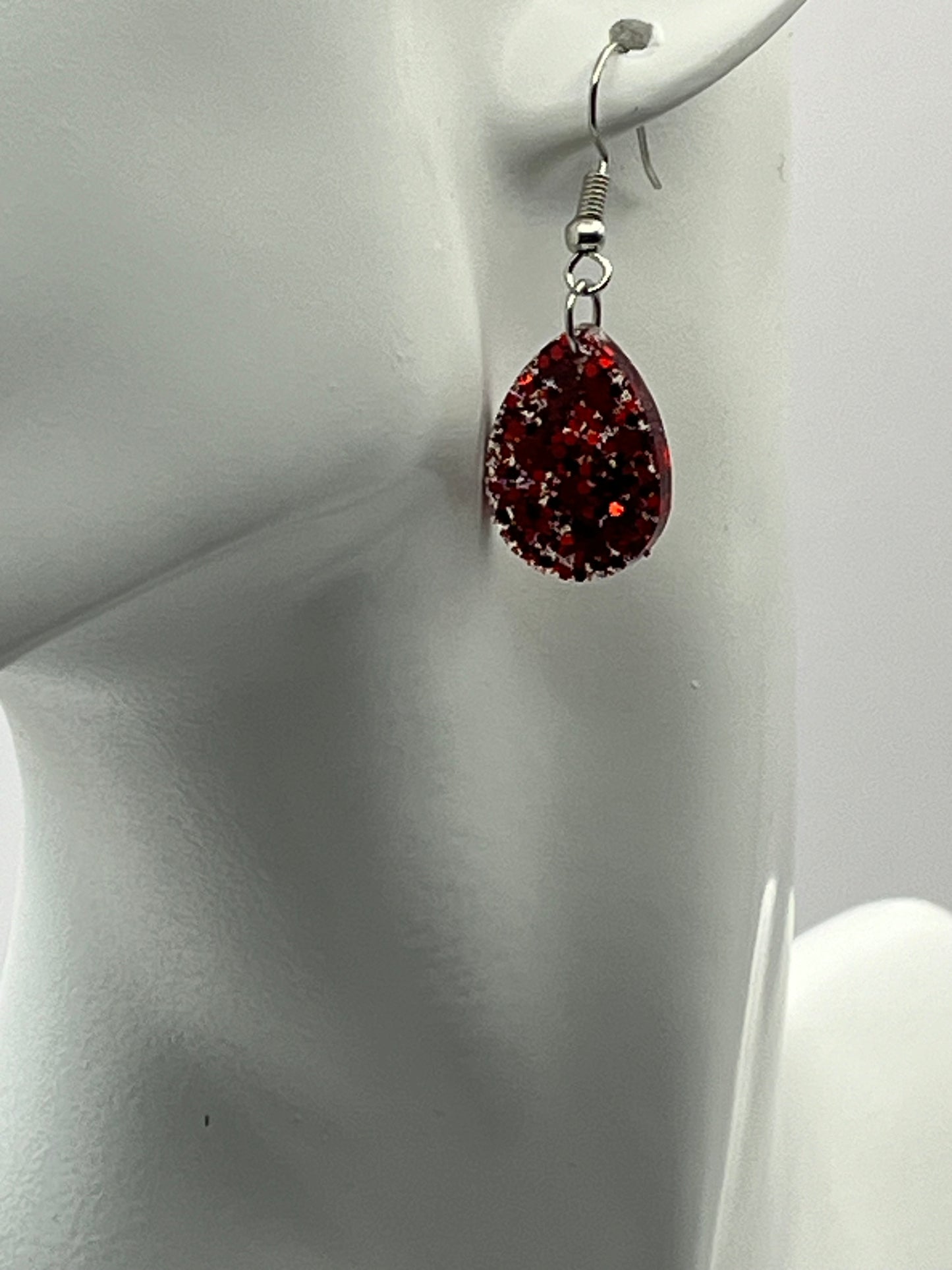 Small red teardrops