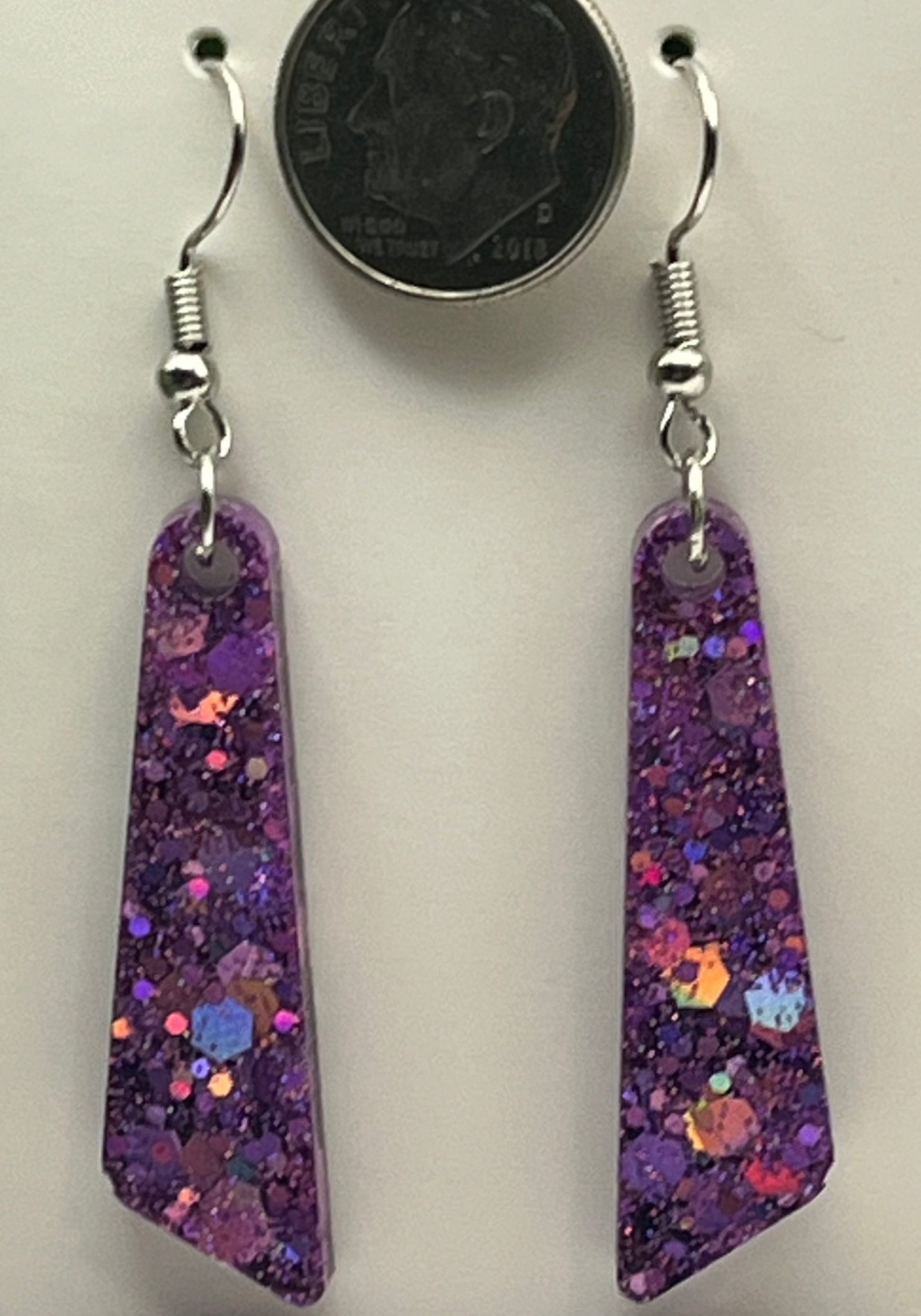 Medium Dangles Pinkish-Purple