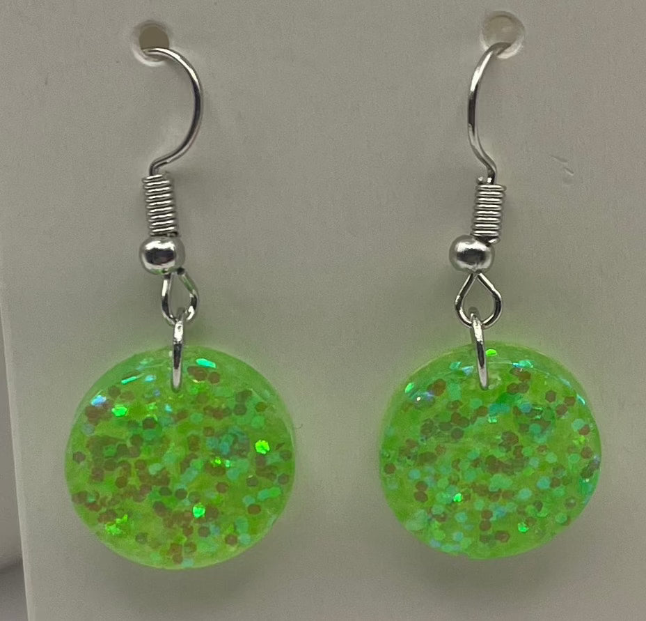 Small Circles Bright Green
