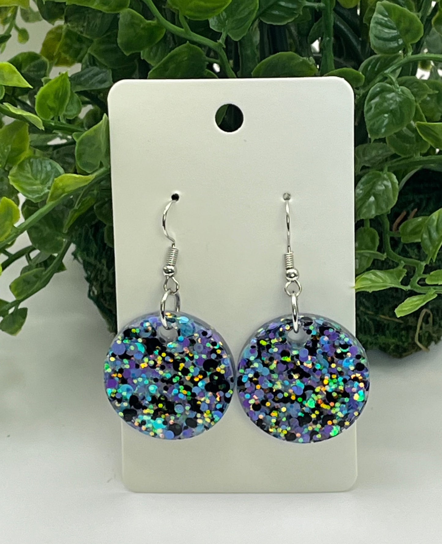Medium Circles, Purple, Light Blue, and Black