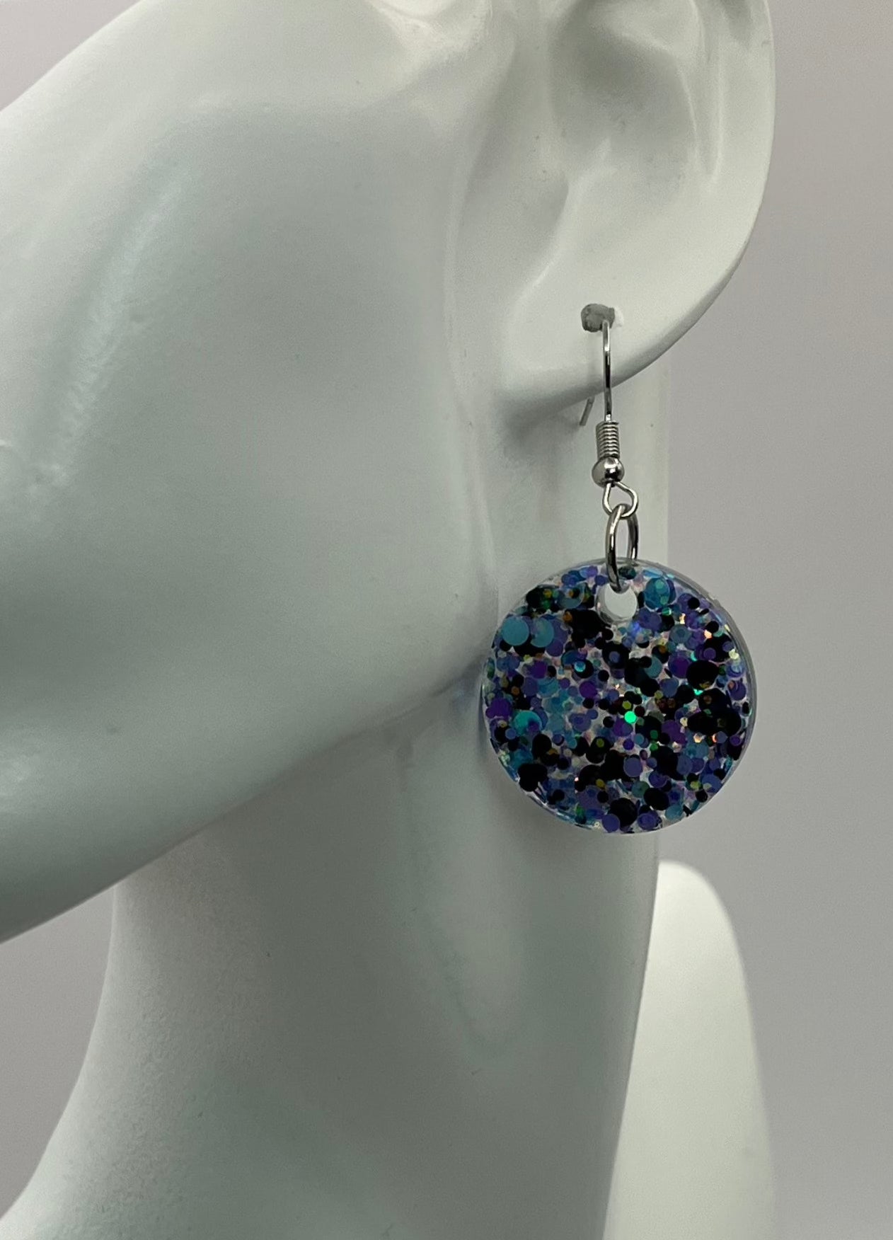 Medium Circles, Purple, Light Blue, and Black