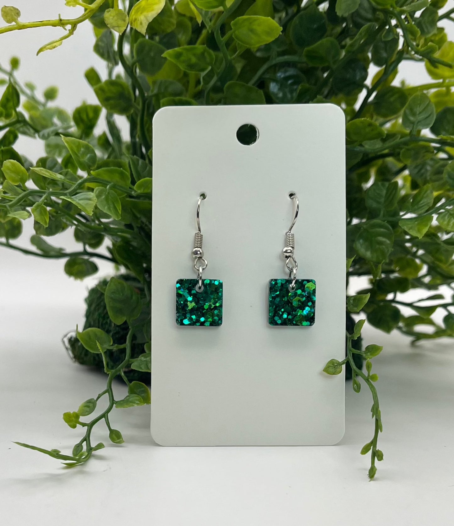 Small Squares light and dark green