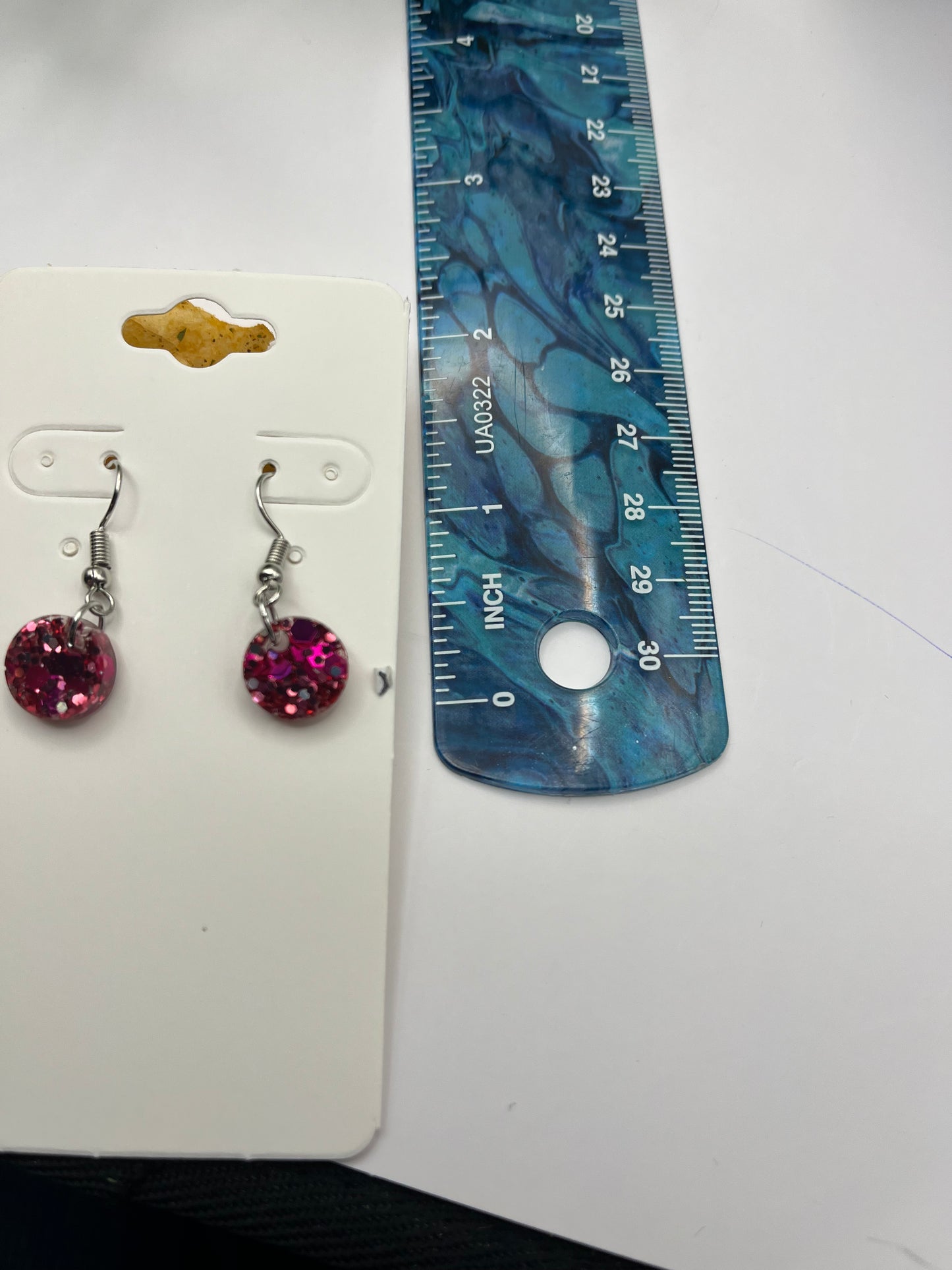 Small circles pink with silver