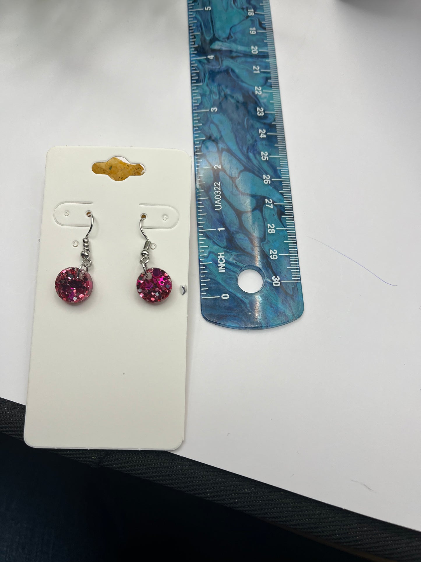 Small circles pink with silver
