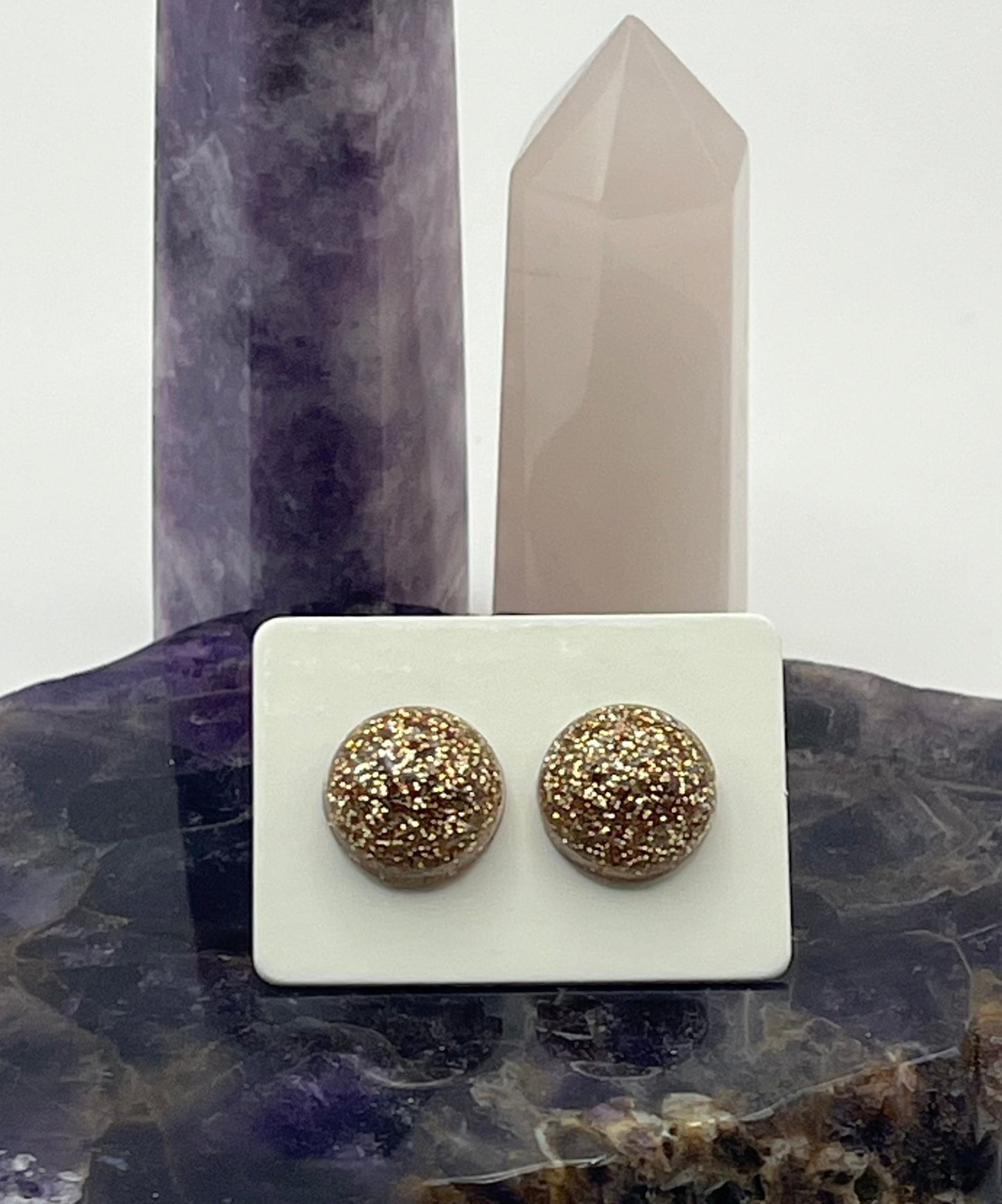Single Pair Rose Gold Studs