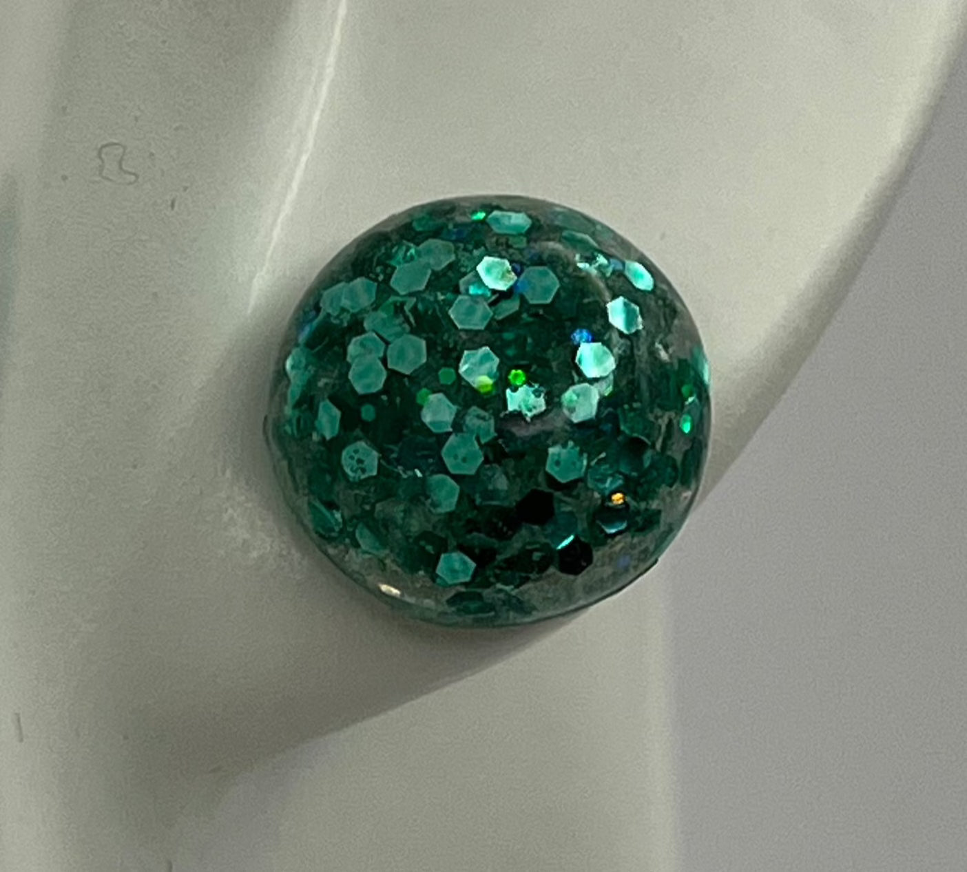 Single Pair Greenish Teal Studs