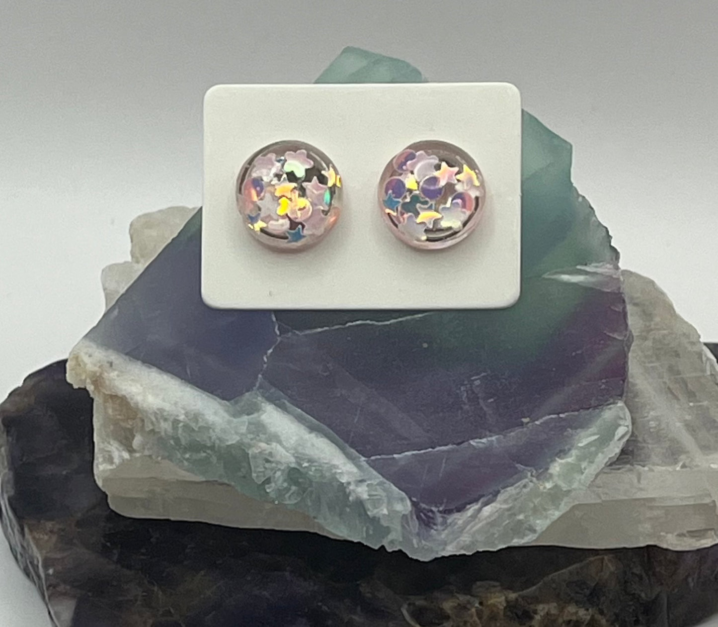 Single Pair Light Pink Studs