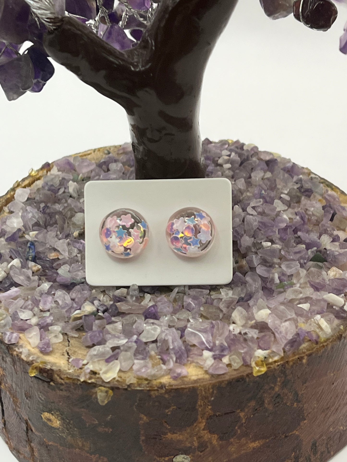 Single Pair Light Pink Studs