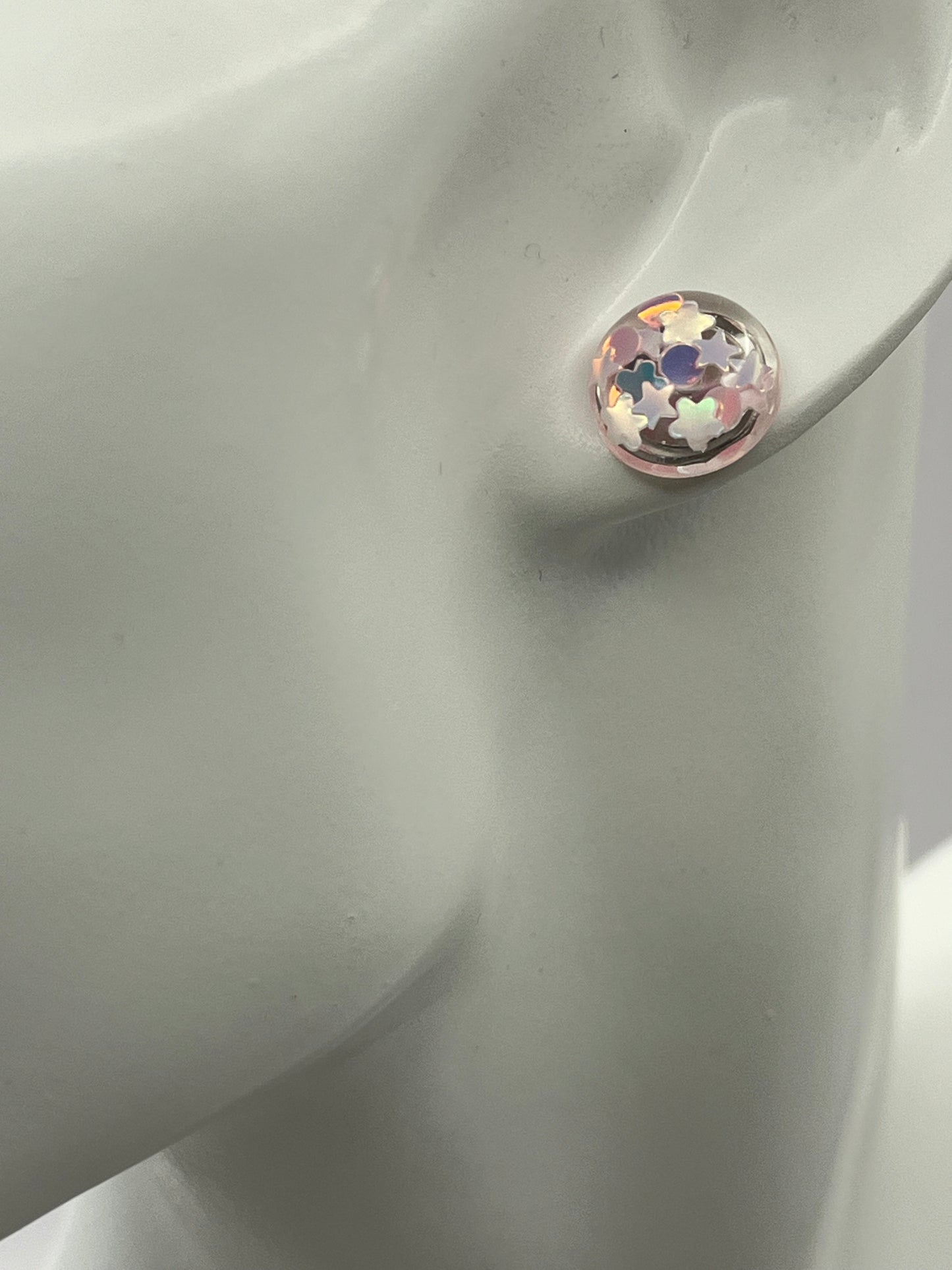 Single Pair Light Pink Studs