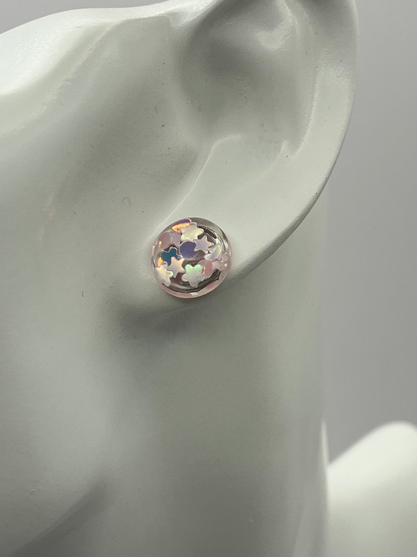 Single Pair Light Pink Studs