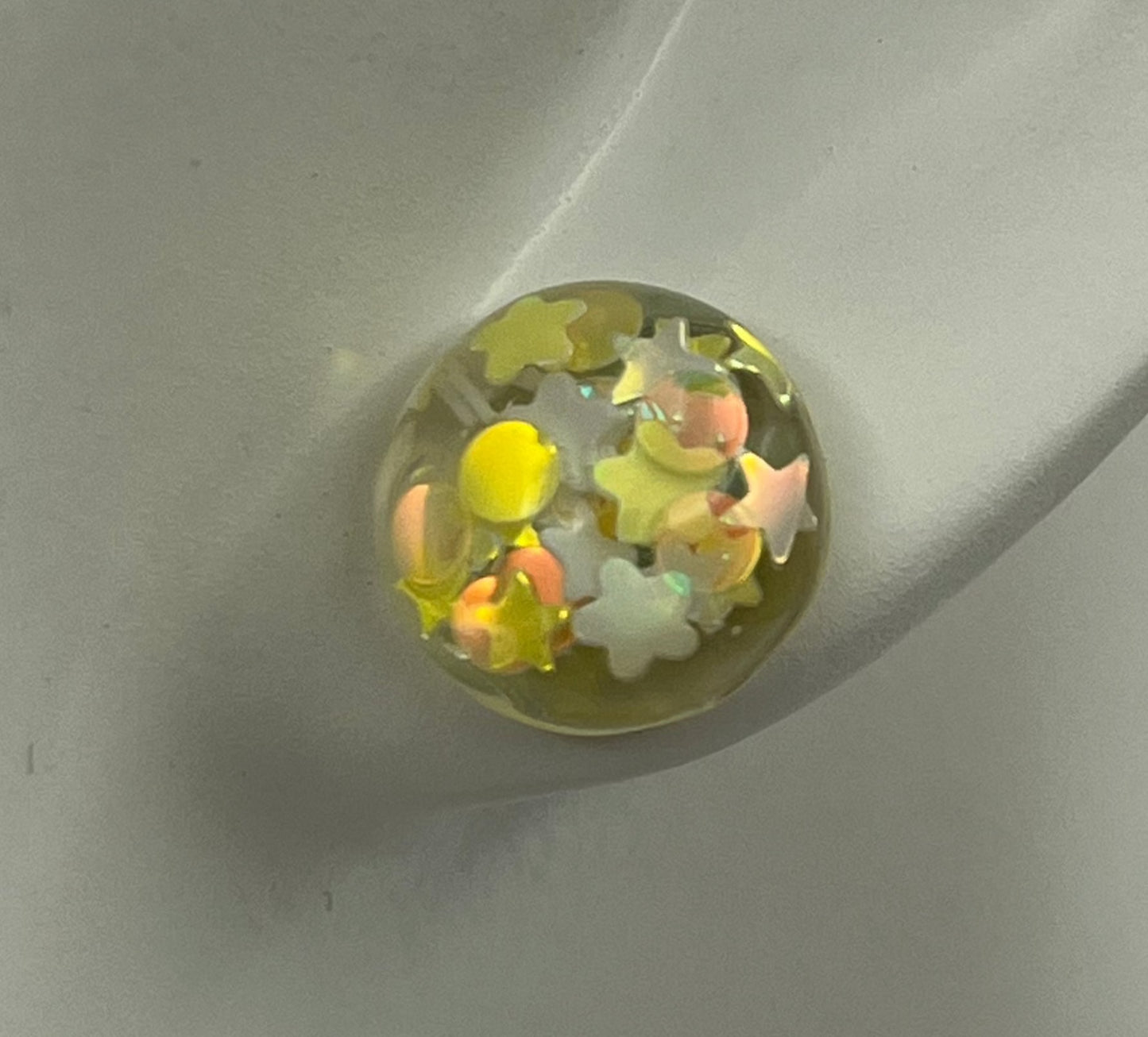 Single Pair Yellow with Stars Studs