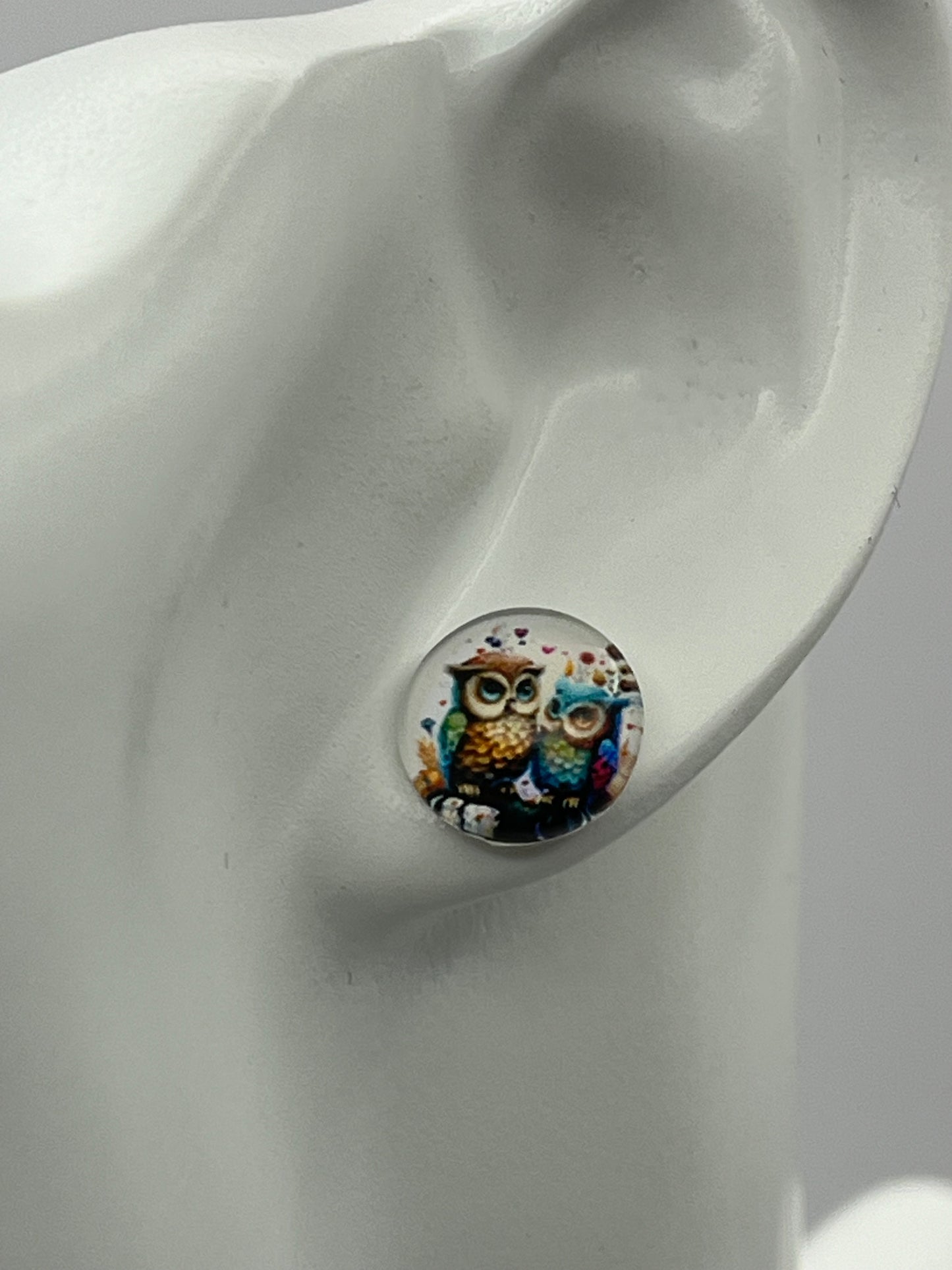Single Pair Owl Studs