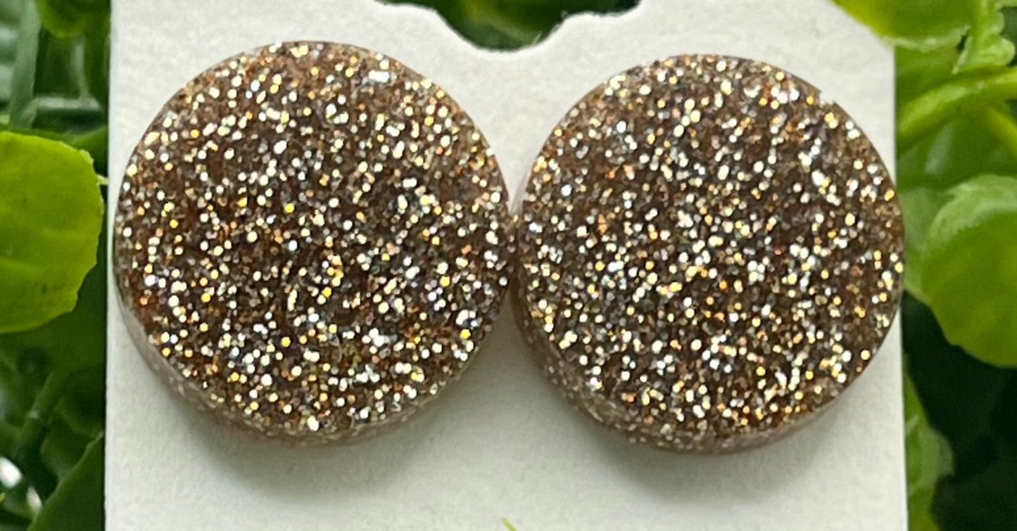 Large 18 mm Studs- Rose Gold