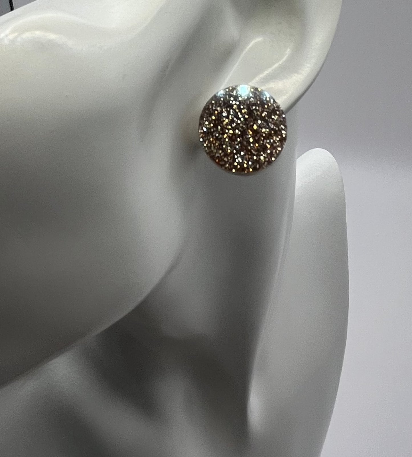 Large 18 mm Studs- Rose Gold