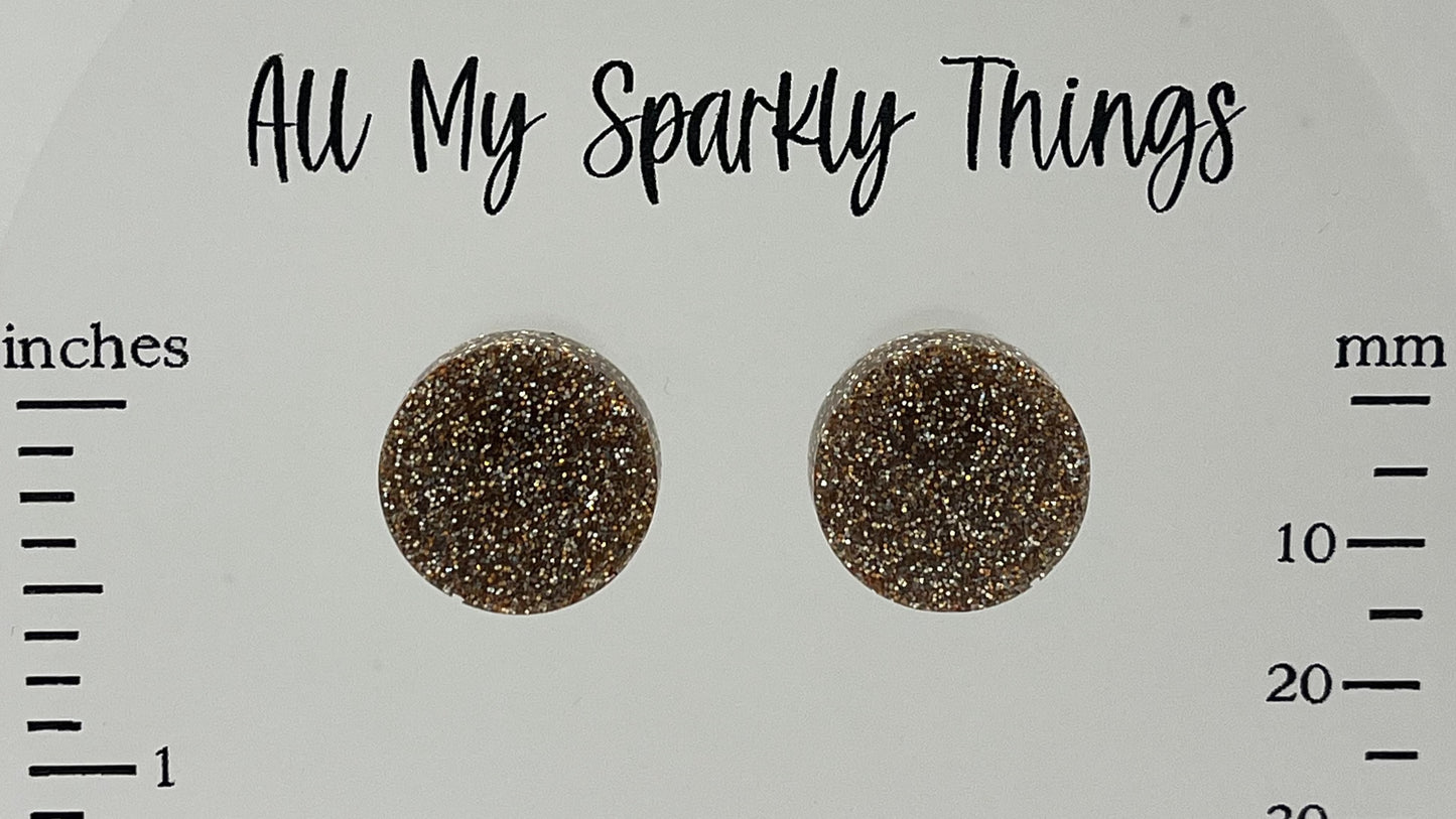 Large 18 mm Studs- Rose Gold