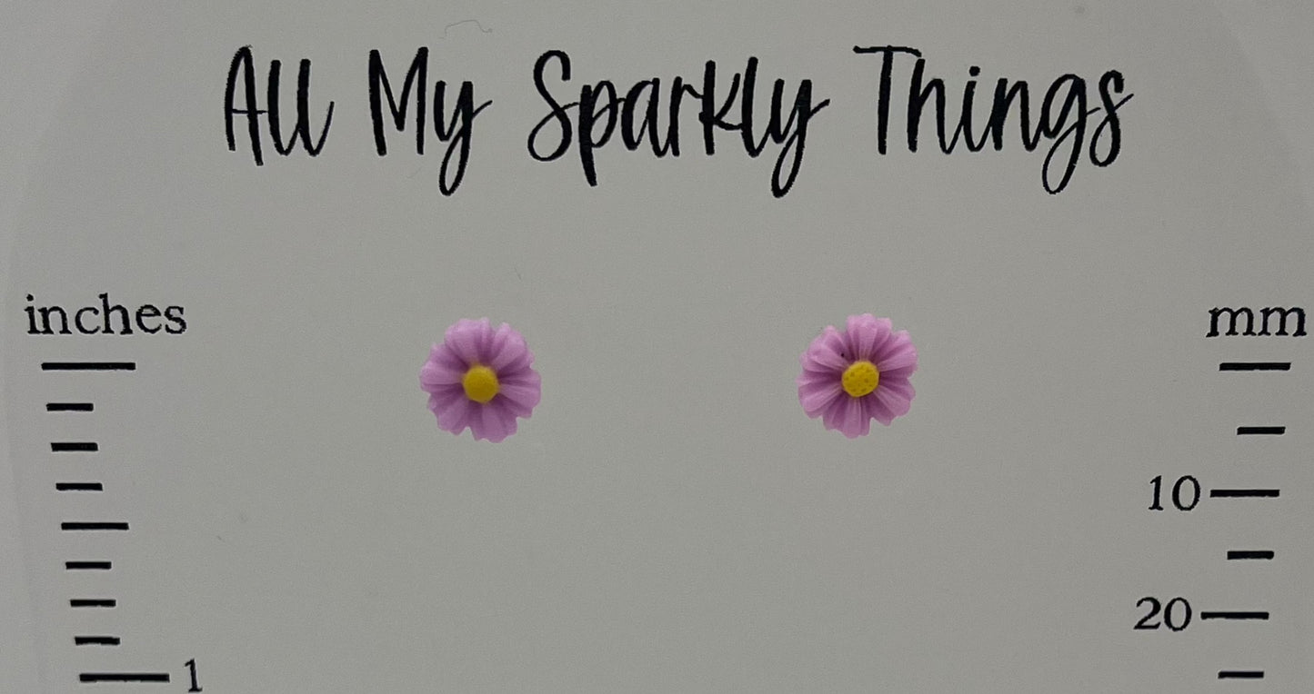 3 Pair Pack, small flowers set #1