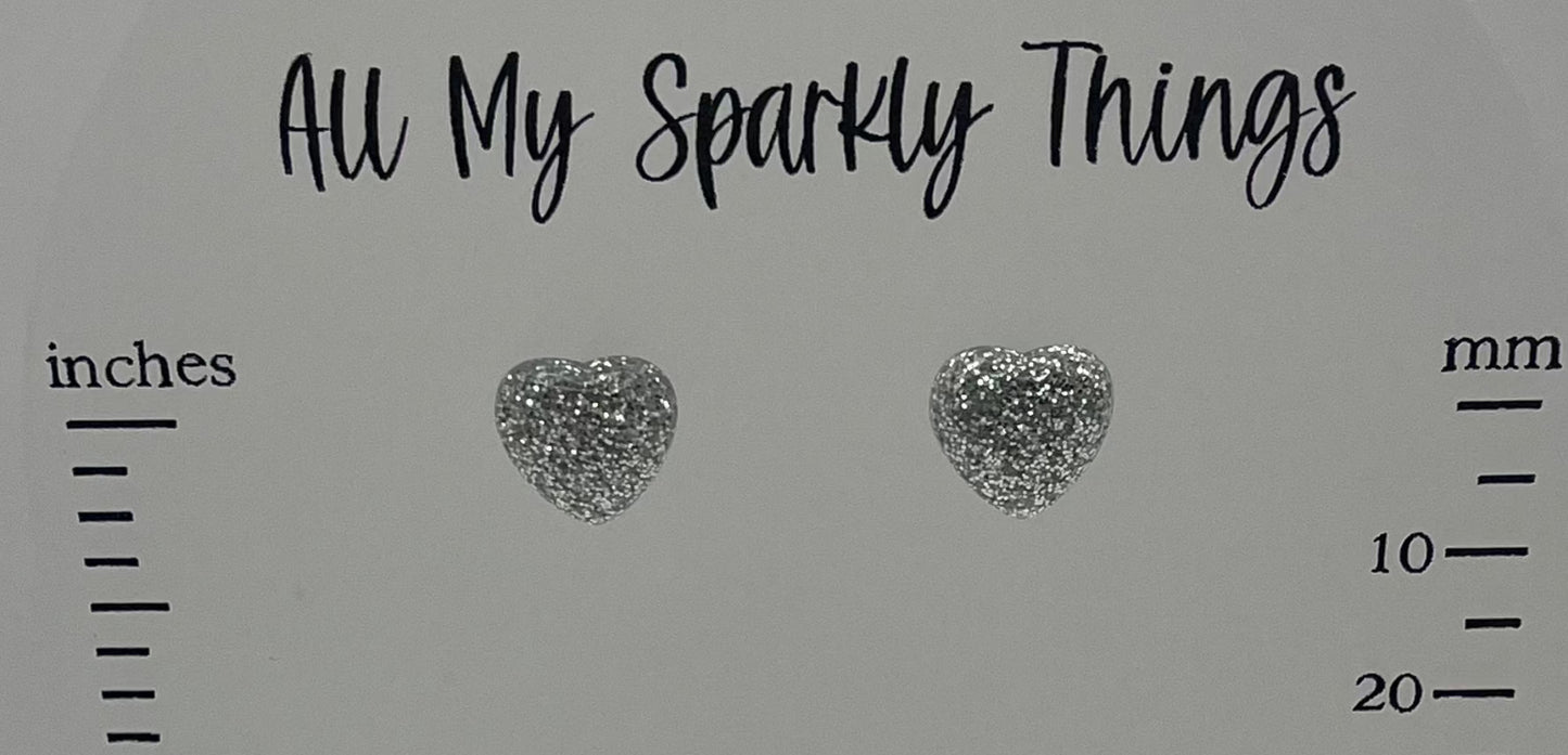 3 Pair Pack, Hearts Teal, Silver, and Black