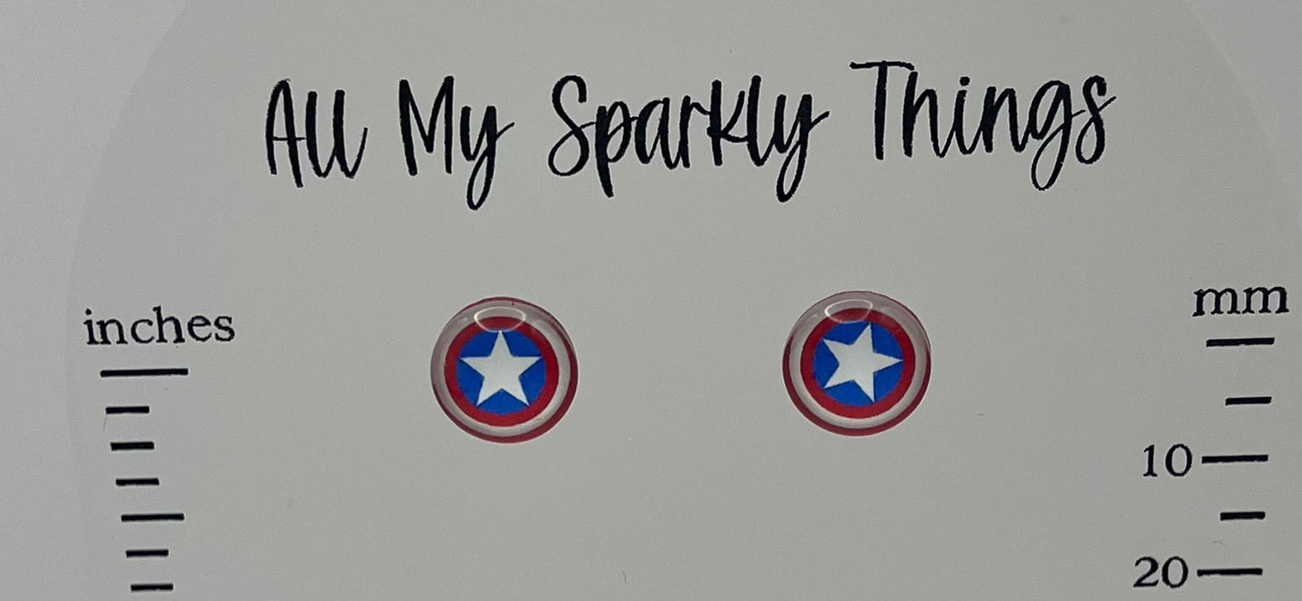 Single Pair America stars 12mm