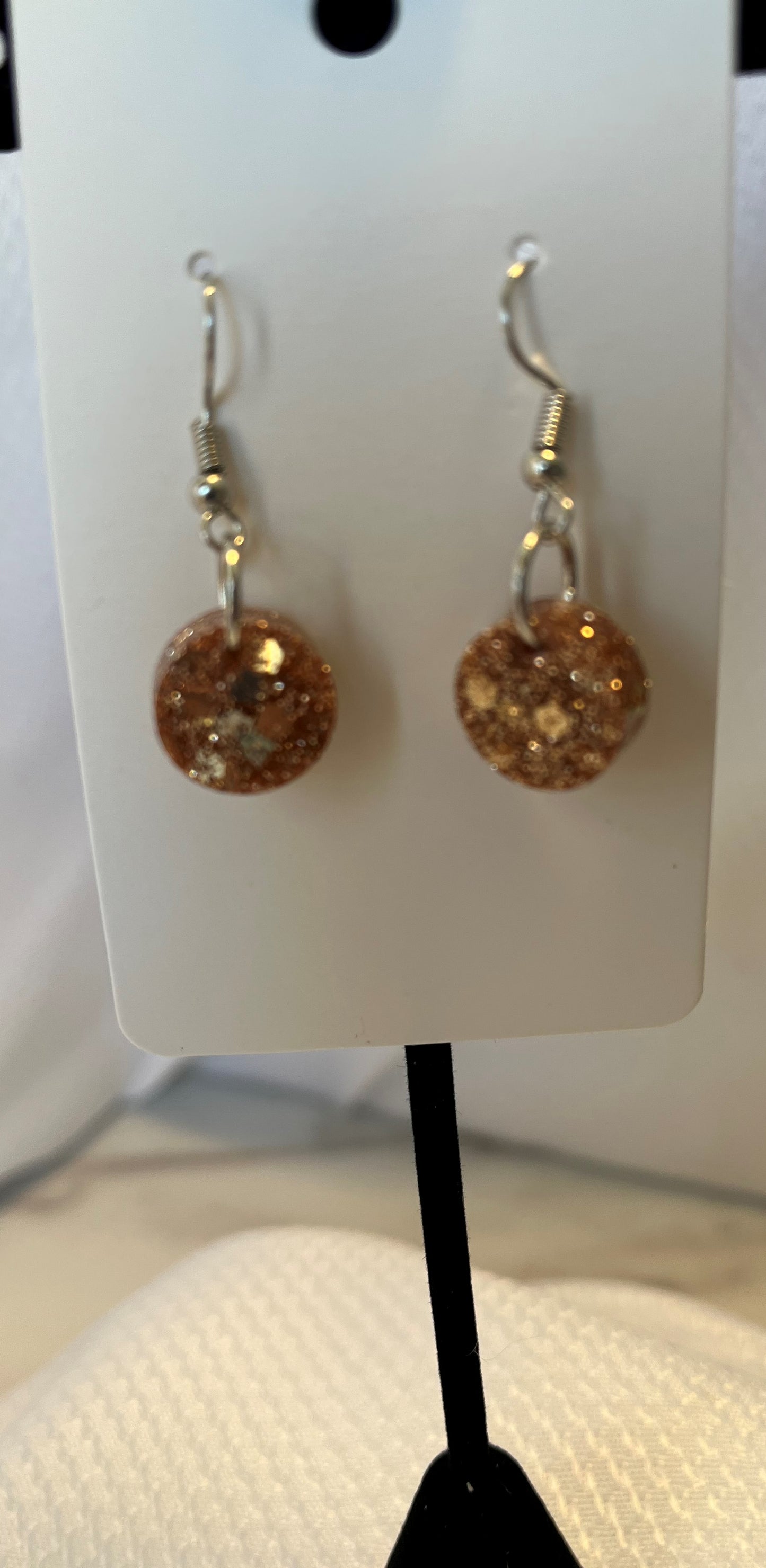 Small Circle Earrings Rose Gold