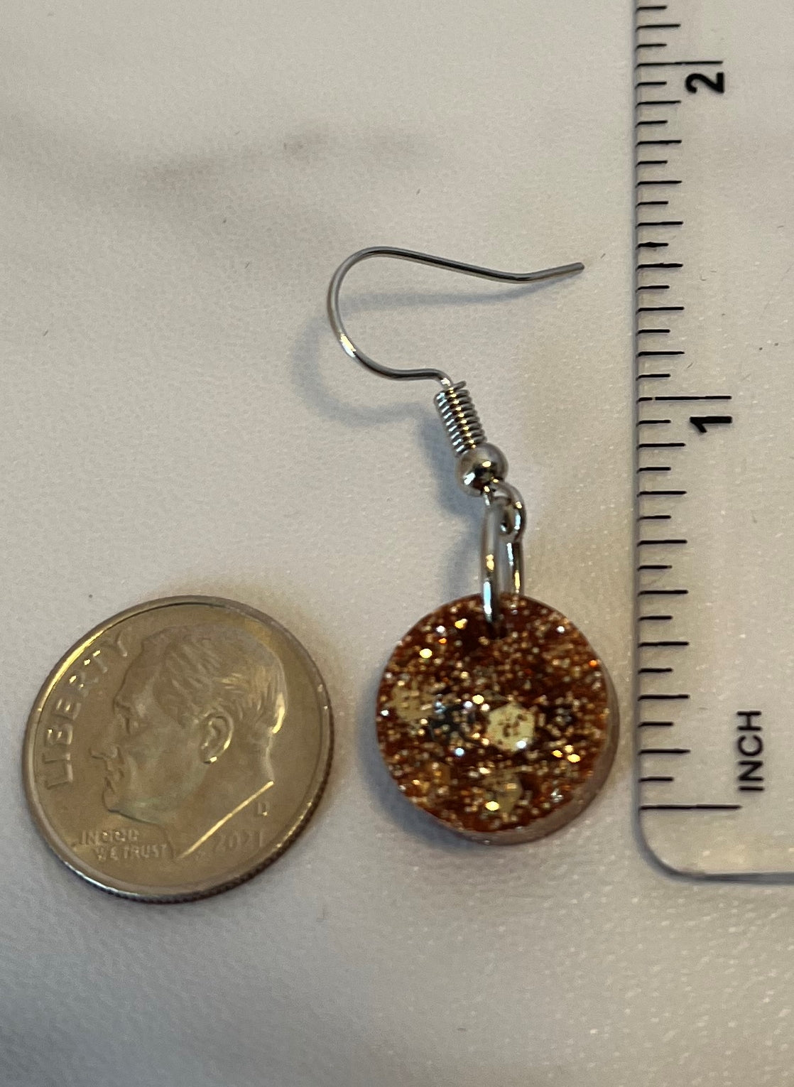 Small Circle Earrings Rose Gold