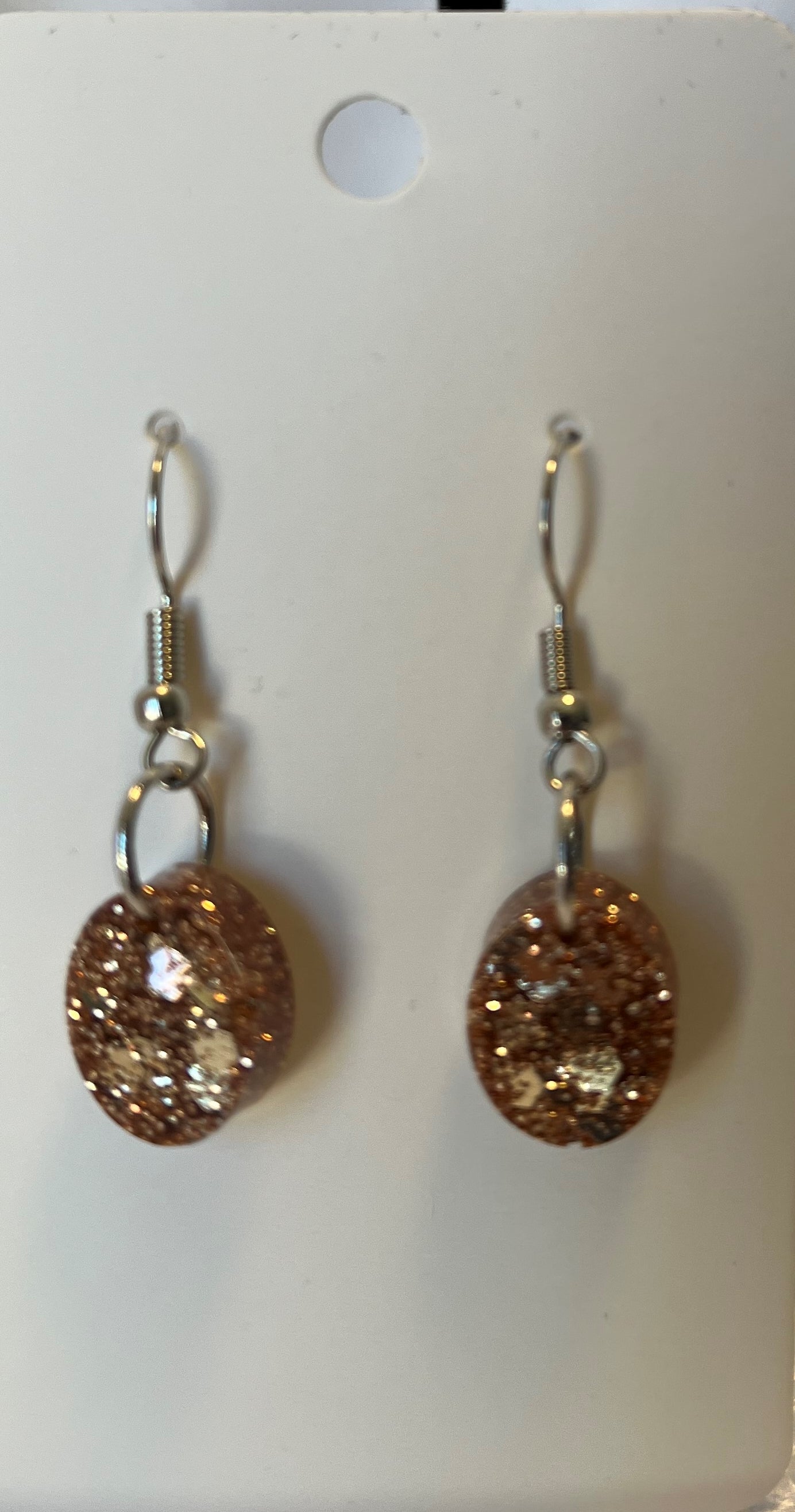 Small Oval Earrings Rose Gold