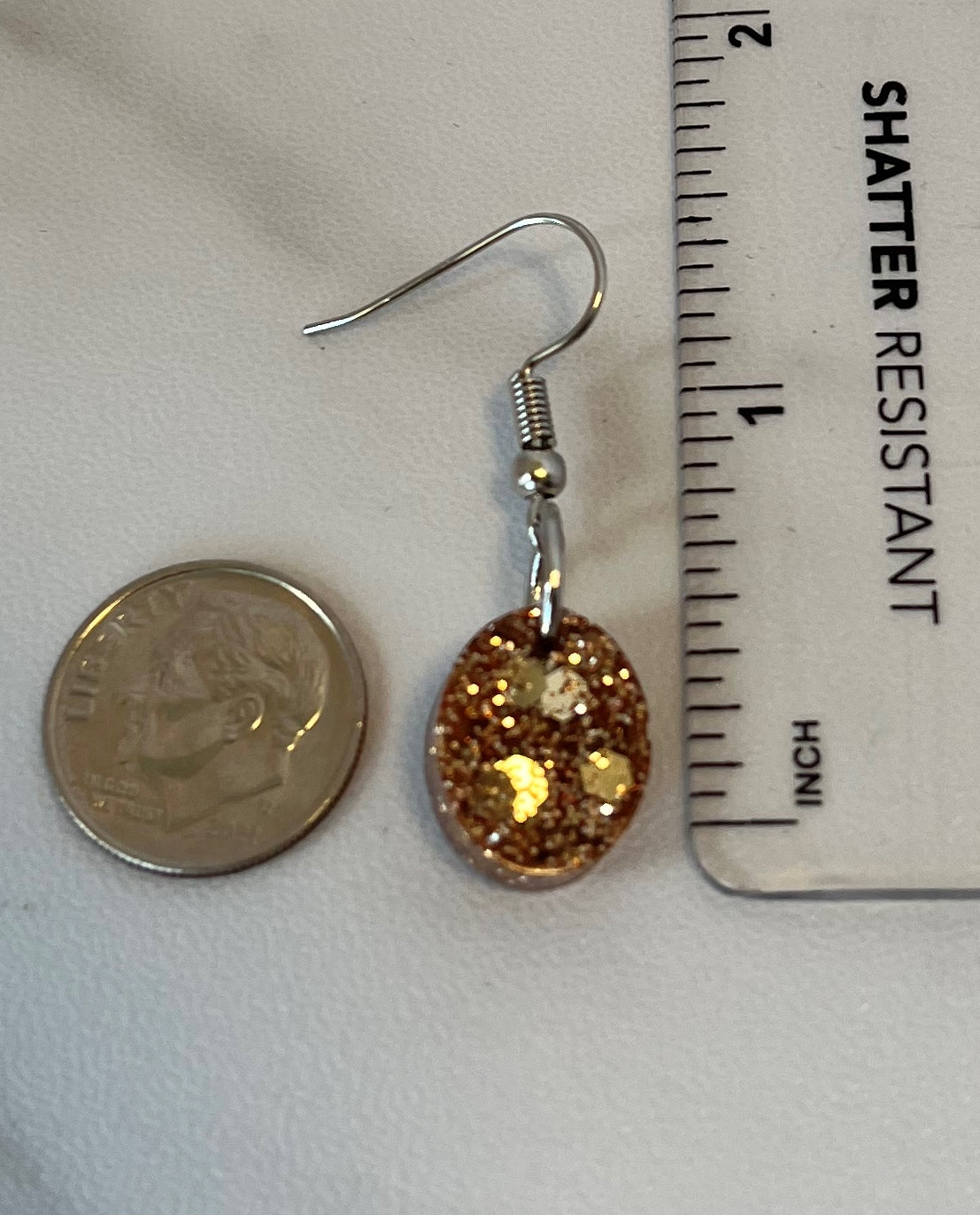 Small Oval Earrings Rose Gold