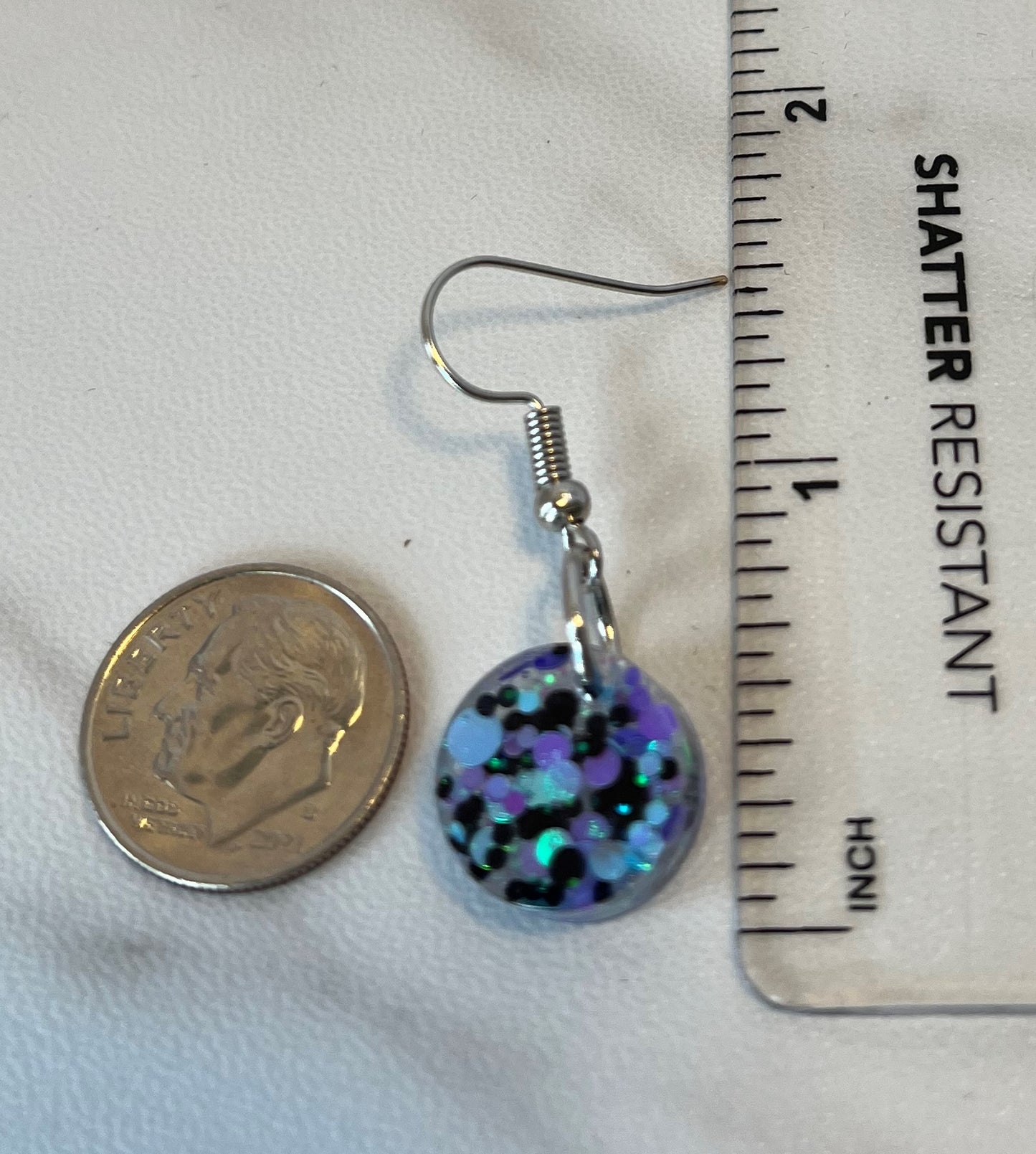 Small Circles w/ Black, Purple, and Light Blue