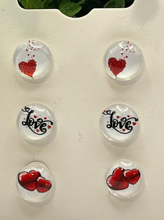 3 Pair Hearts/Love set