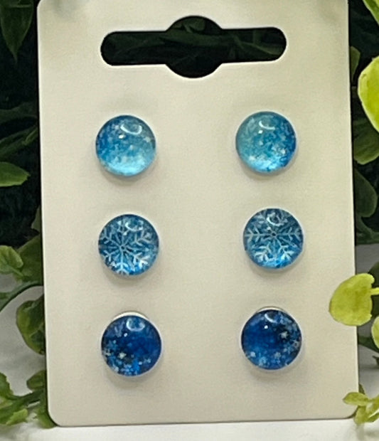 3 Pair Snowflake set