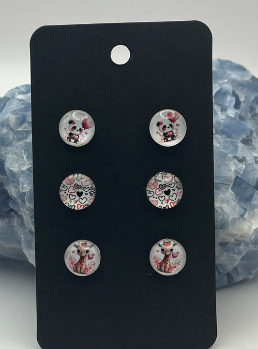 3 Pair Giraffe & Panda set
