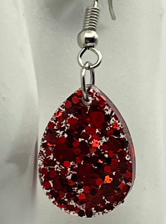 Small red teardrops