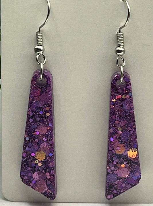 Medium Dangles Pinkish-Purple