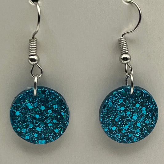 Small Circles Shiny Teal