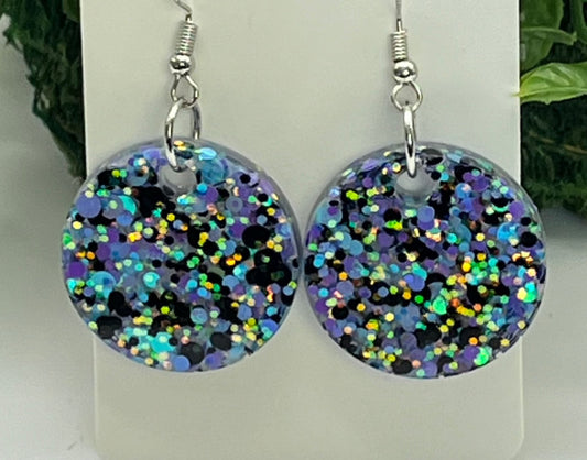 Medium Circles, Purple, Light Blue, and Black