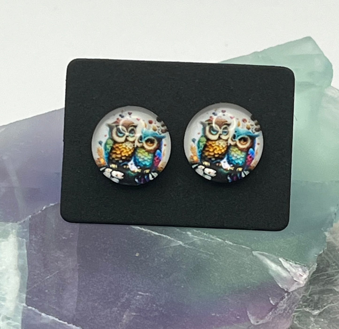 Single Pair Owl Studs