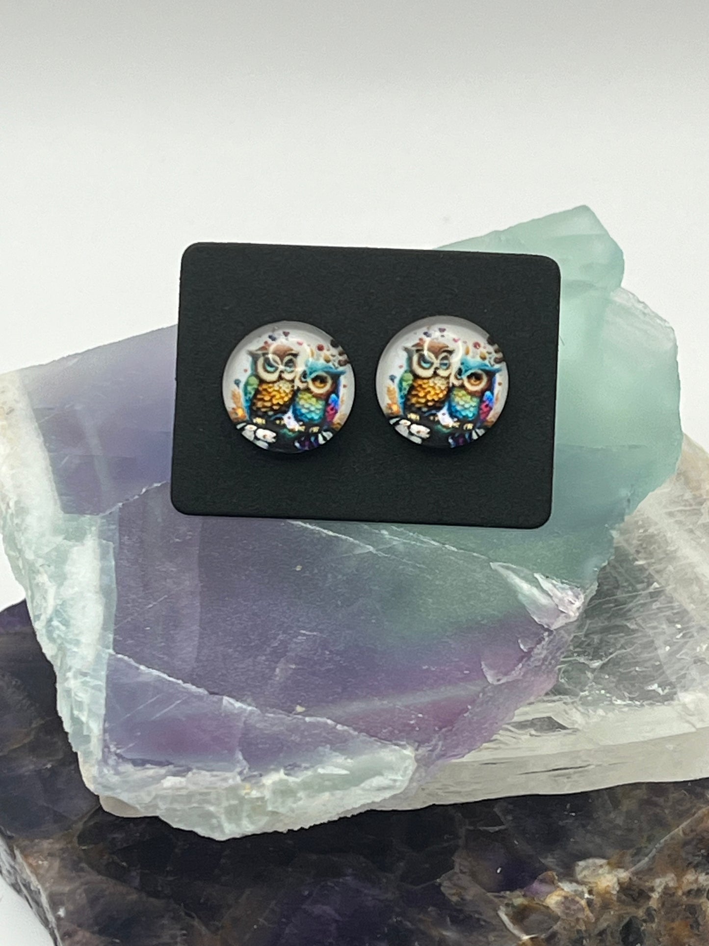 Single Pair Owl Studs