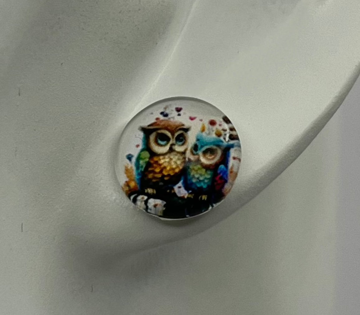 Single Pair Owl Studs