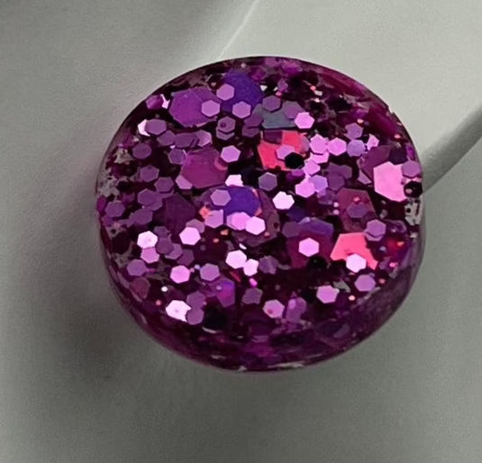 Large 18 mm Studs Pink Holographic