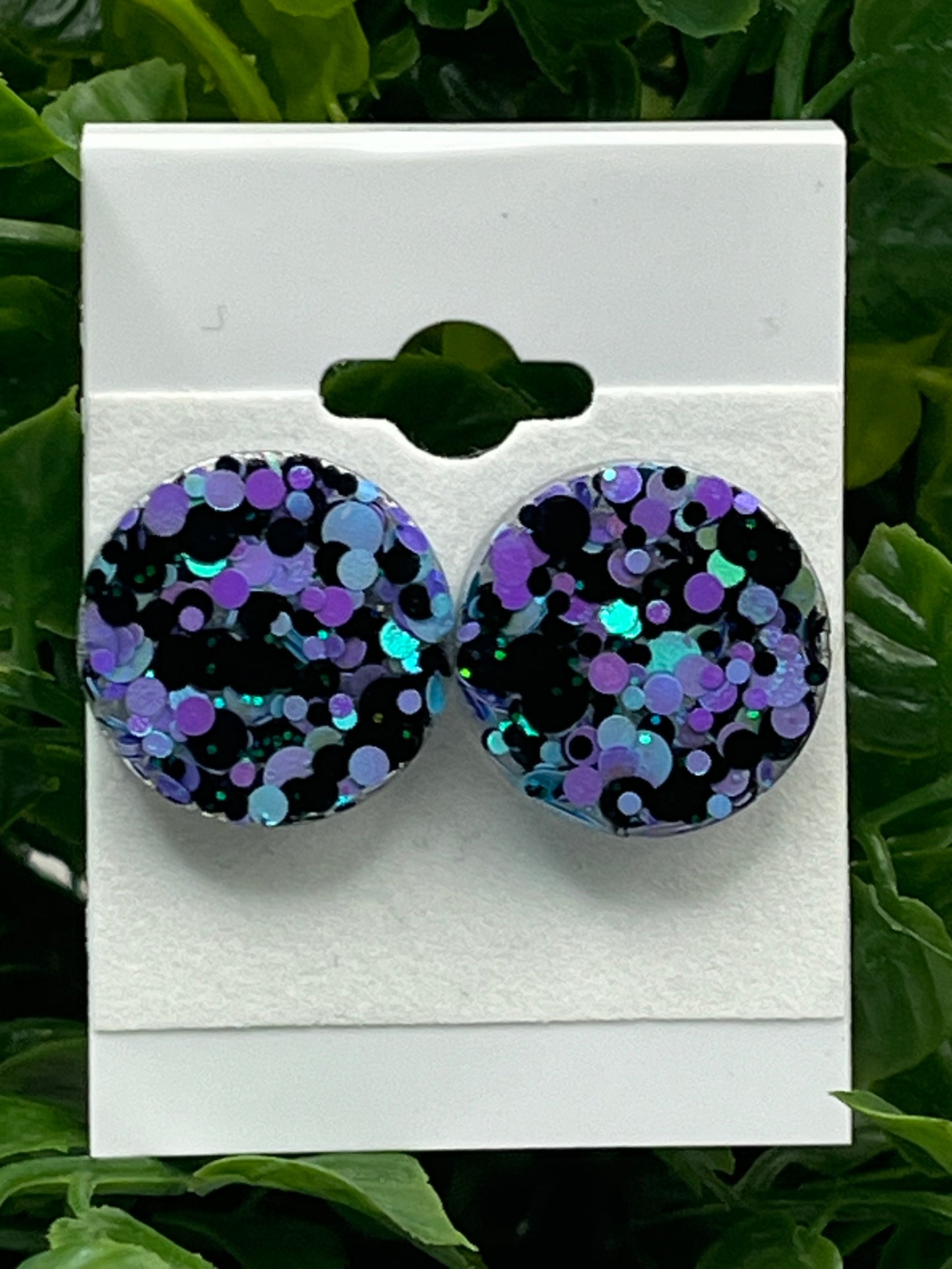 Large 18 mm Studs with Purple, Blue, and Black