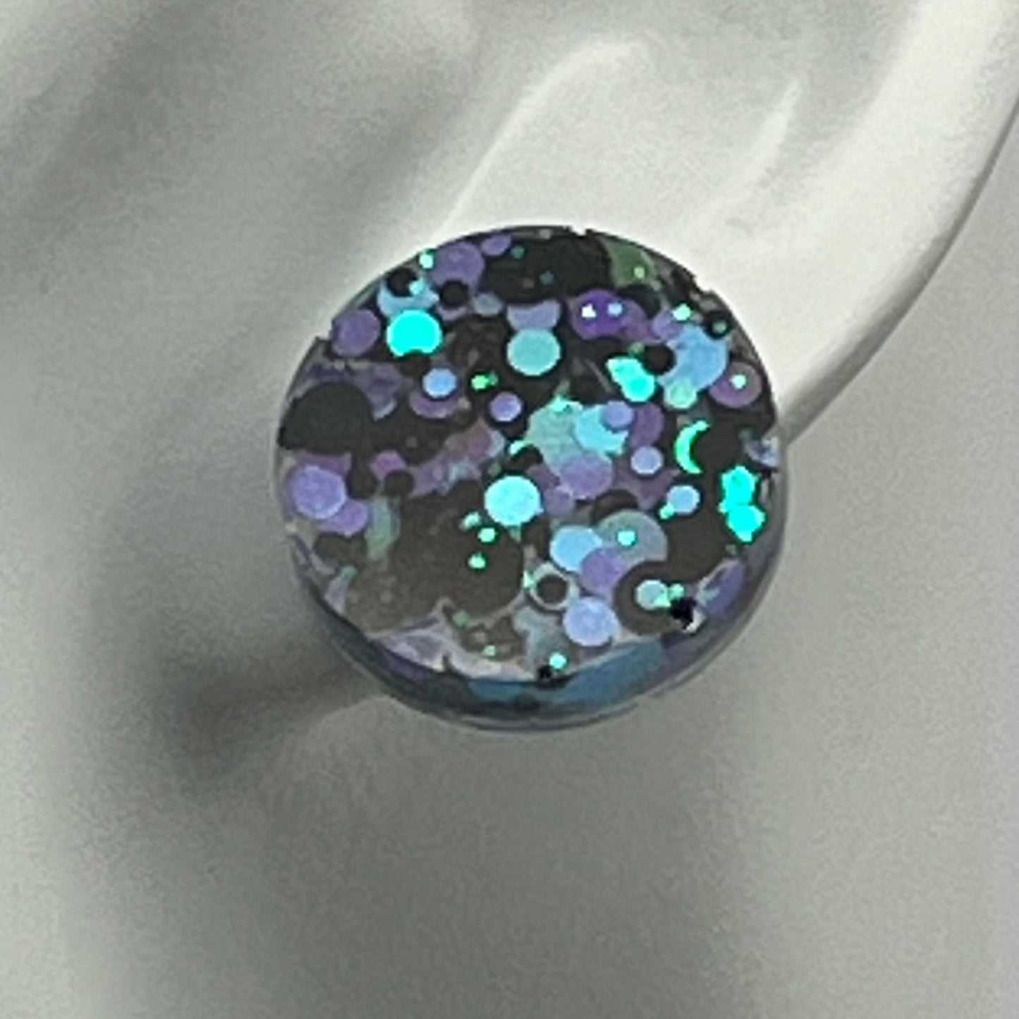 Large 18 mm Studs with Purple, Blue, and Black