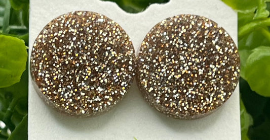 Large 18 mm Studs- Rose Gold