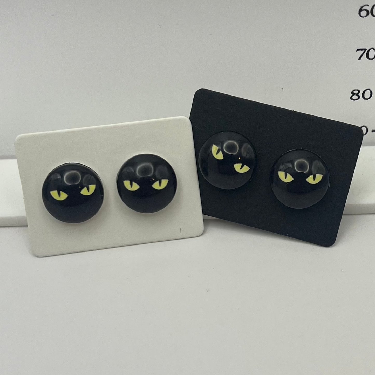 Single Pair, 12 mm black cats
