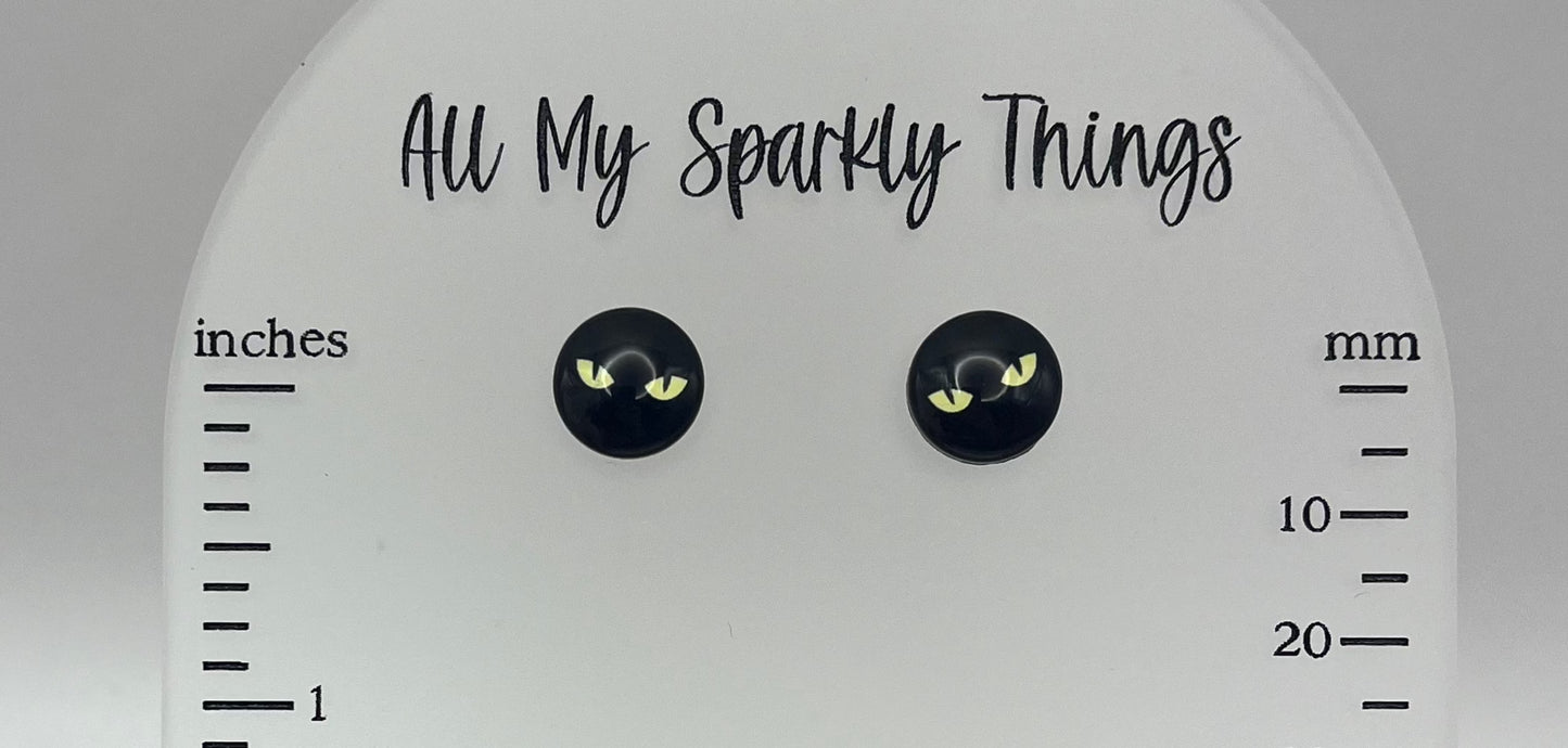 Single Pair, 12 mm black cats