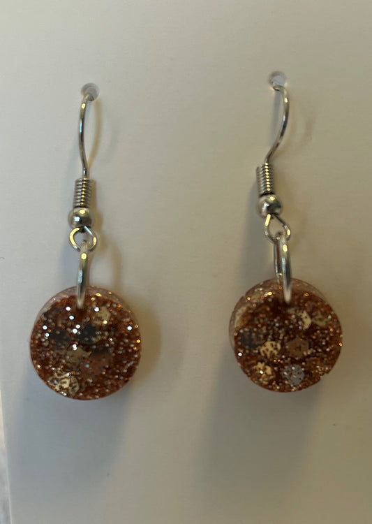 Small Circle Earrings Rose Gold