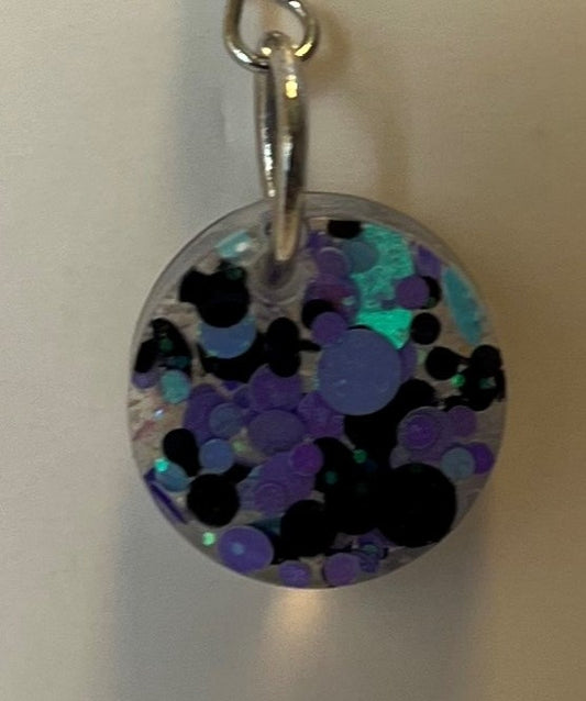 Small Circles w/ Black, Purple, and Light Blue